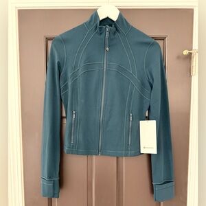 Lululemon Cropped Define Jacket Nulu Indochine Blue 8 NWT New Teal Blue Green